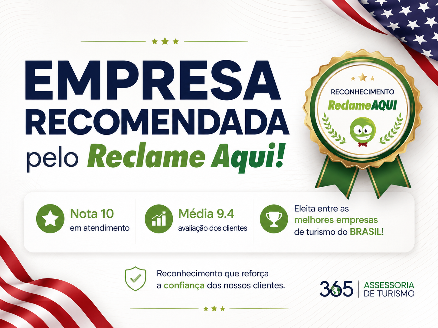 Empresa recomendada pelo Reclame Aqui